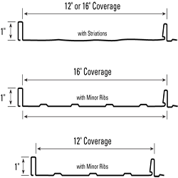 IMAGE II STEEL 16"W.-75'/SQ.-26G